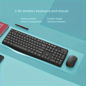 フルサイズのワイヤレスキーボードとマウスのコンボ省電力2.4GHzワイヤレスキーボードとマウスセット営業所のコンピューター用 - Product Image 6