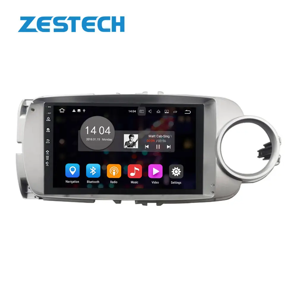 Dokunmatik ekran VITZ 9 inç android 10.0 autoradio ile Toyota Yaris 2012 için dvd oynatıcı gps navigasyon radyo video