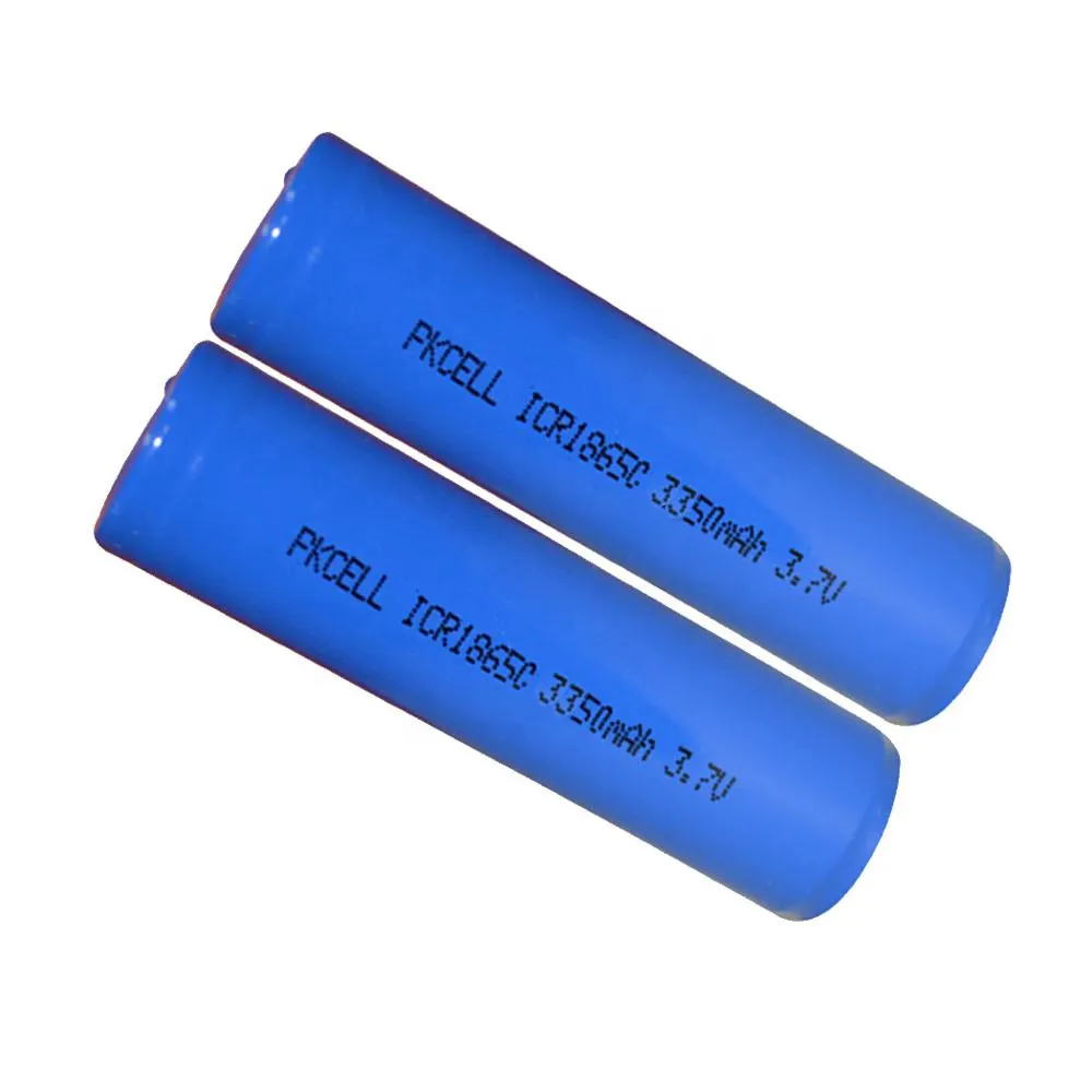 Medical device battery from PKCELL ICR18650 batteries li-ion rechargeable cell 3.6v 3.7v 3350mAh Lithium Battery