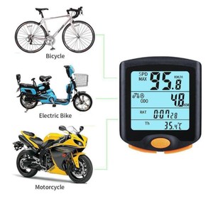 自転車コンピューターワイヤレススピードメーターLCDディスプレイ多機能防水走行距離計ストップウォッチSpeedome - Product Image 3