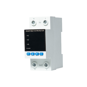 220V 110V Adjustable Automatic <strong>Voltage</strong> Protector 0.1A-63A <strong>Voltage</strong> Protector Electric Power Stabilizer Device 110V-220V Automatic - Product Image 4