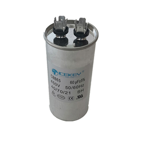 高品质铝电解电容器空调双运电容器，35/5Uf至80/5Uf 450v高压 - Product Image 2
