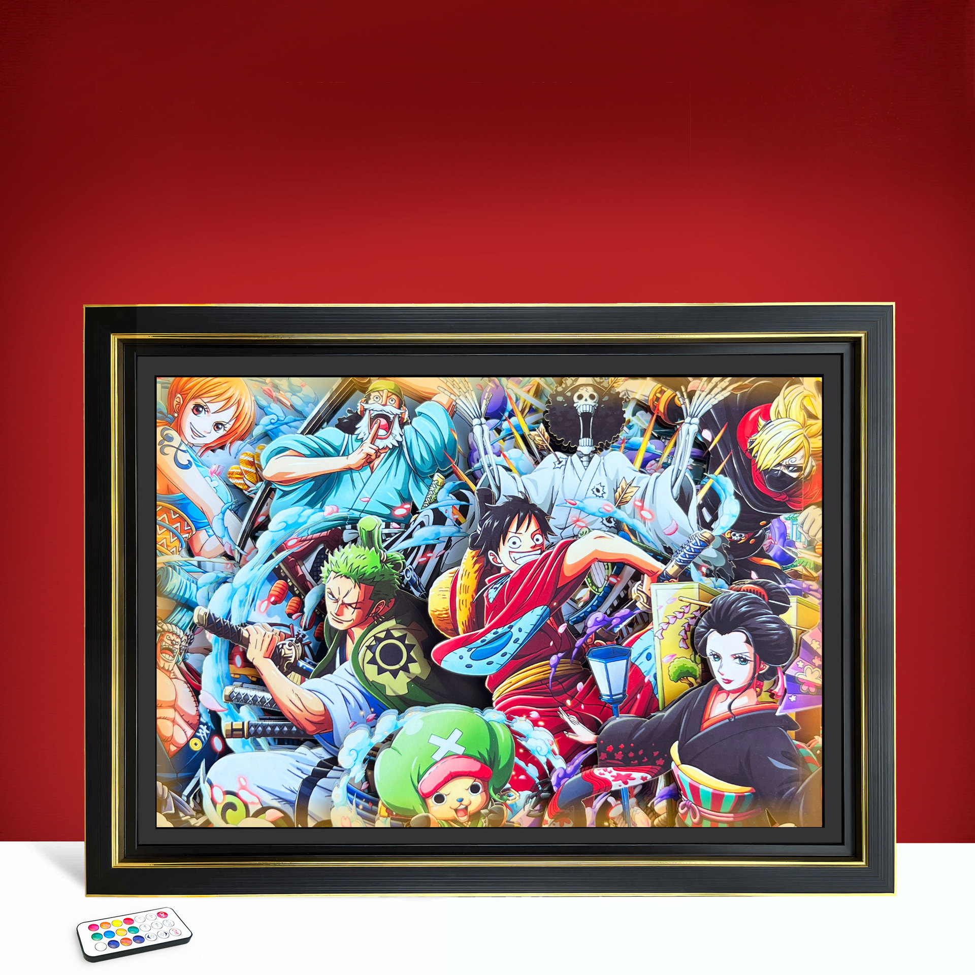 Bande lumineuse + port d'alimentation USB + télécommande