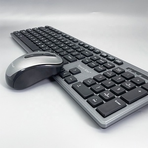 Ratón y teclado portátil para ordenador, Combo de teclado inalámbrico BT de 2,4G con ratón para teléfono Android, listo para enviar, KMSW-112 - Product Image 3