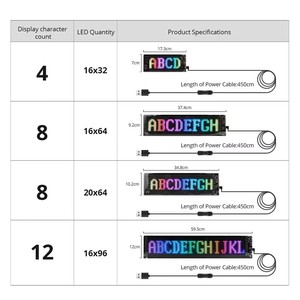Luce di espressione del lunotto posteriore per auto schermo pubblicitario flessibile per auto a LED con sottotitoli Display USB parabrezza schermo elettronico