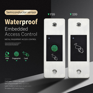Sistema de Control de Acceso de puerta, tarjeta RFID independiente, IP66, uso al aire libre, impermeable, biométrico integrado, controlador de acceso de huella dactilar - Product Image 2