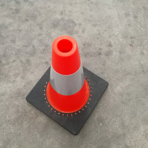 18 "450mm Colombia Chile Panama đen cơ sở PVC linh hoạt an toàn giao thông đường bộ nón - Product Image 2