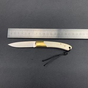 M390 bıçak cep bıçak öküz kemik kolu ile katlanabilir Mini kesici meyve dayanıklı katlanır meyve bıçağı için uygun kutu - Product Image 4