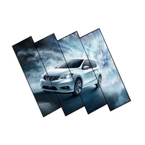 Su misura schermo multiplo in piedi pubblicità ultra sottile programmabile mobile portatile supporto da pavimento led video poster schermo - Product Image 5