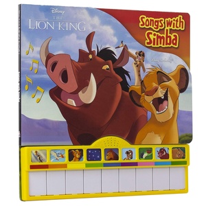 Dahili klavye çocuklar ile Simba piyano şarkı kitabı ile şarkılar sesli kitap - Product Image 1