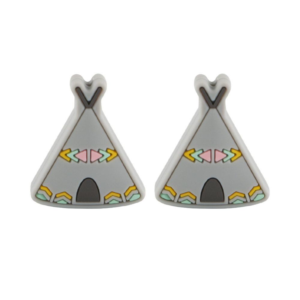Tent Focal bead Light Gray SA143
