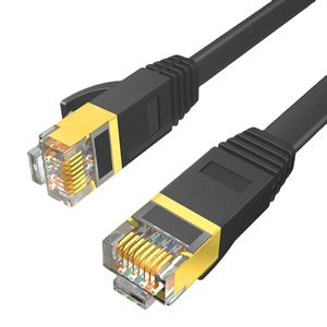 In magazzino nero 10Gbps Ethernet Patch Cord connettori RJ45 cavo LAN di rete Cat7a 28awg 8core Cord UTP FTP cavo di rete Cat7 - Product Image 1