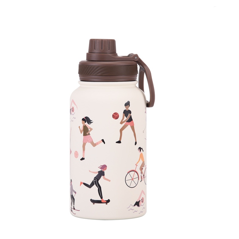 Bouilloire à large ouverture de 650 ml avec couvercle de sport (nouveau modèle)