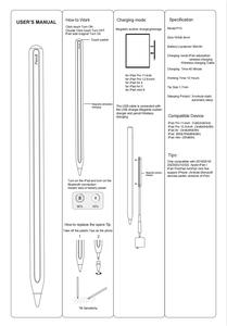 新しいワイヤレス充電式スタイラスペンディスプレイ付き残りパワースタイラスペンIpadロゴ付きカスタム - Product Image 6