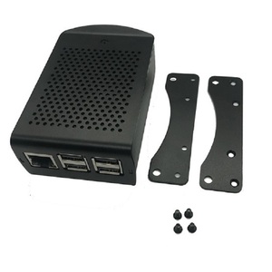 La más vendida Raspberry Pi 4 Modelo B Caja de aluminio Caja Cubierta de carcasa Carcasa para Raspberry Pi 4 carcasa de aluminio - Product Image 3