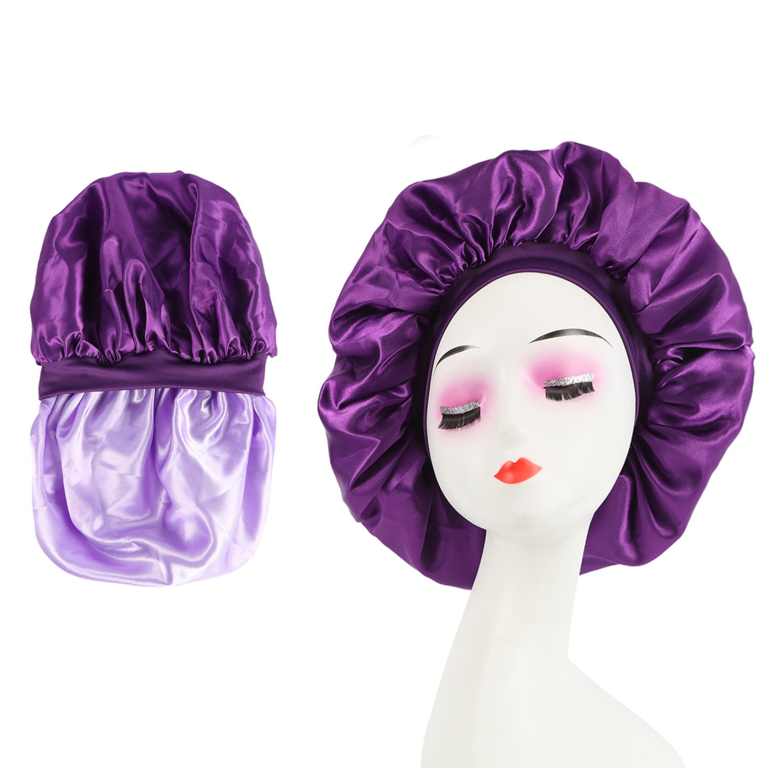 Violet foncé-violet clair-portable des deux côtés