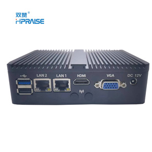 J1900 N100 J6412 Fanless Desktop Mini <strong>Comput</strong> 6 USB 4 Lan Win10 RS232 VGA NUC Mini Pc - Product Image 3