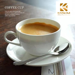 ถ้วยกาแฟ150Ml/200Ml พร้อมถ้วยรองถ้วยกาแฟเซรามิคสีขาวและถ้วยย่อยสีต่างๆ - Product Image 6
