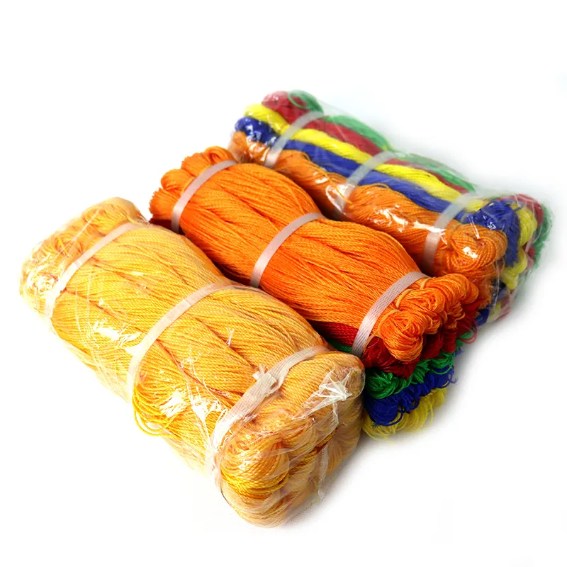 HDPE Twisted Twin380D/12ply 380D/120ply Multi color e HDPE twine PE rope Fishing twine