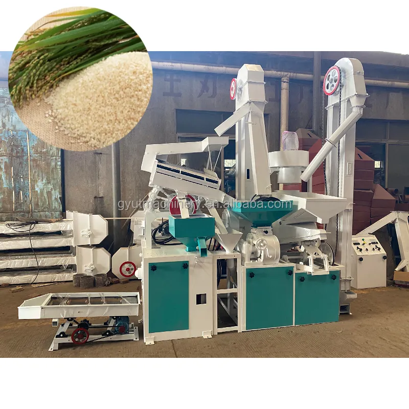 स्वत: चावल Sheller चमकाने ग्रेडिंग डे-पथराव मशीन चावल Huller स्थानांतरित मशीन चावल प्रसंस्करण मशीन