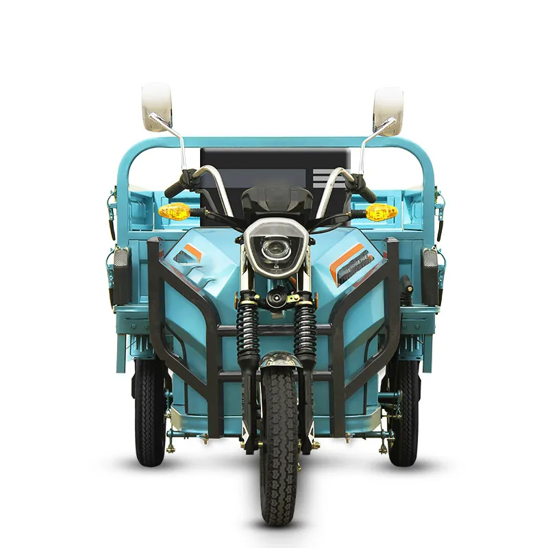 Electric Trike With Cabin Three Wheeler Agricultural Closed Farm 2000 W Dual Motor Ebike Cheap 3 Wheels Adult Cargo Tricycle