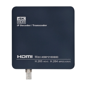 H.265/H.264 Decodificador Ip 4K Uhd Transmisión bidireccional de audio Hdmi/VGA Decodificador de video - Product Image 1