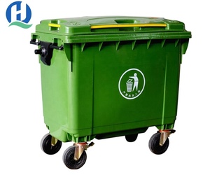 660 Liter <strong>Garbage</strong> <strong>Container</strong> 4 Universal Wheels Plastic Indsutrial Dustbin, Trash Can, Waste Bin