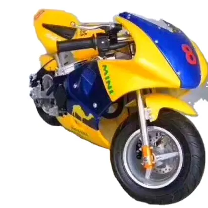 2024 Venda Direta da Fábrica Dirt Scrambler Kid Highper Usado Mini Motocicleta 49Cc Gás Bike motocicleta off road
