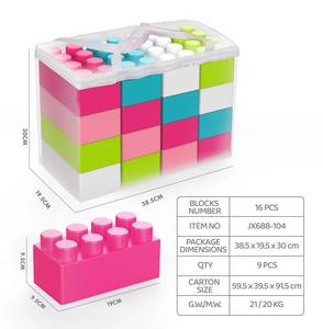 Sıcak satış PVC ABS istifleme plastik bulmaca oyuncaklar Modern eğitim blok modeli adet karton ambalaj içinde - Product Image 2