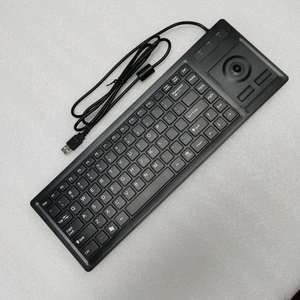 Ruggedized Industrial Silicone Plastic <strong>Computer</strong> <strong>Keyboard</strong> With Trackball or Touchpad Industrial Kiosk Keypad for Vending Machine - Product Image 5