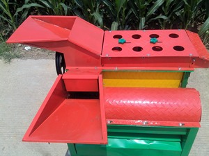 חוות תירס מקלף נייד חקלאי חשמלי תירס דיש וקילוף מכונה
