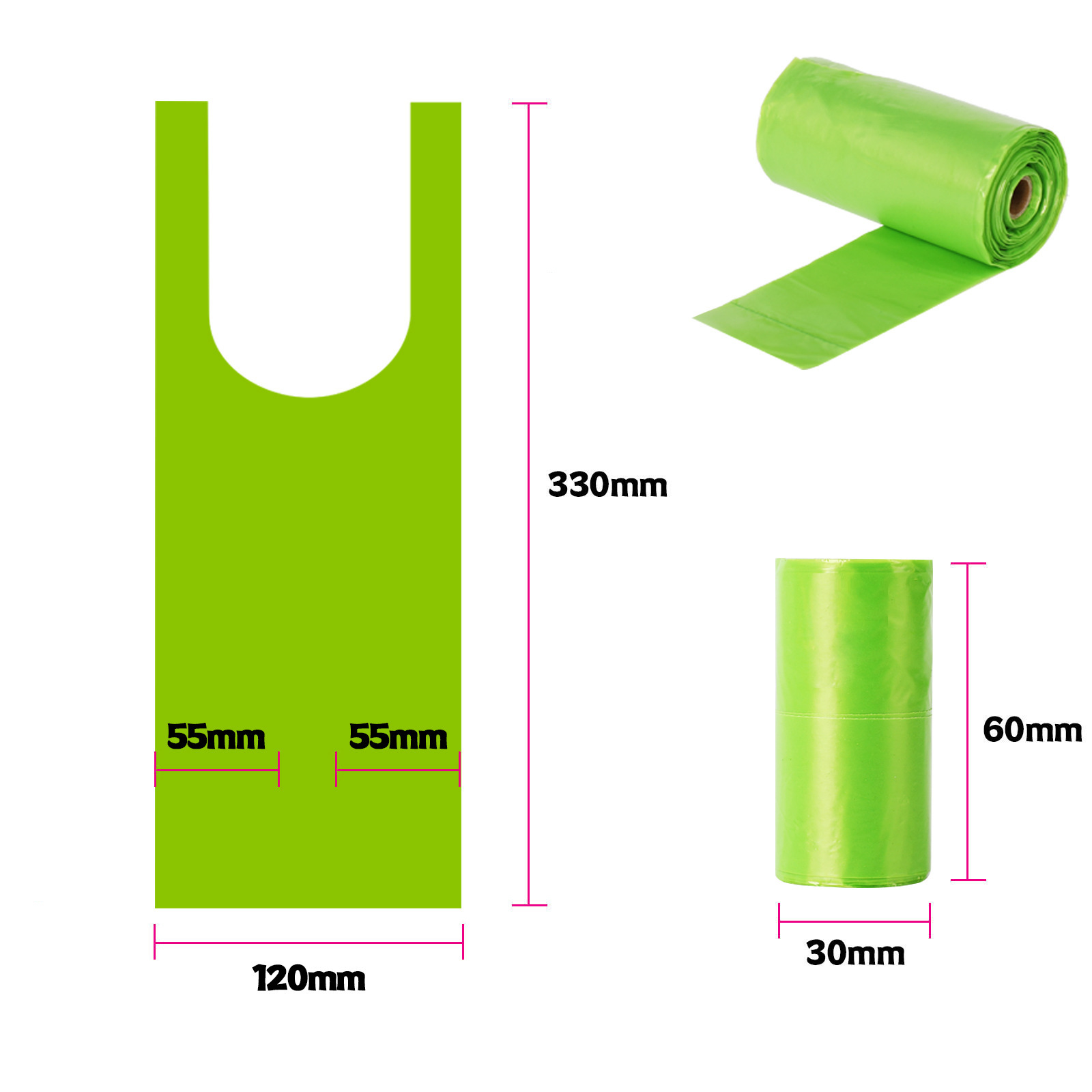 Mochila verde de color sólido con fragancia a lavanda 1.5.