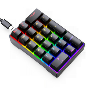YF20 Mini Digital con cable USB Notebook ordenador teclado 20 teclas interruptor azul francés-ruso idiomas portátil externo plástico-Nuevo - Product Image 2