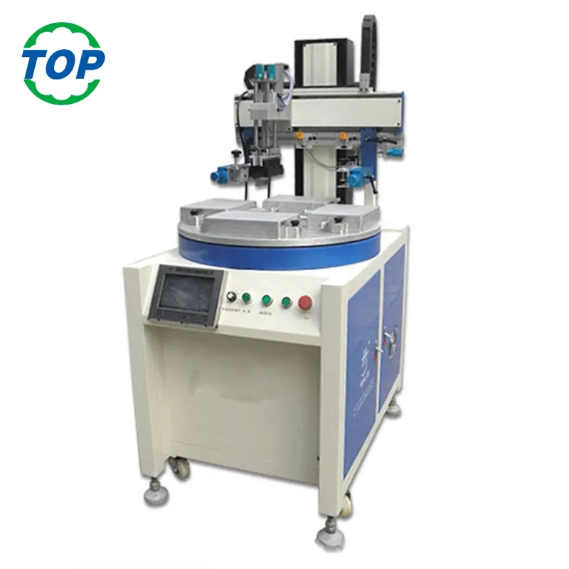 Máquina de impresión automática de 2 estaciones, con cinta transportadora, TP-400P/2C