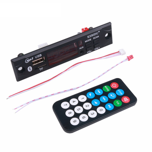 โมดูลวิทยุ FM USB TF ติดรถยนต์5V 12V,บอร์ดถอดรหัส WMA MP3ไร้สาย MP3พร้อมรีโมตคอนโทรล - Product Image 1