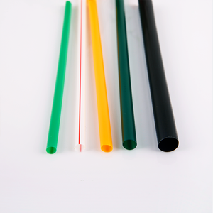 独立包装多色波巴吸管一次性塑料大广口奶昔泡泡茶吸管 - Product Image 5