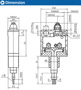 Push Button mikroswitch 4A 25T85 için WS7-DDB250-7604 üretici kaynağı mikro anahtarı su geçirmez IP 67 garaj kapıları için - Product Image 5