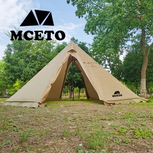 MCETO TX500PRO 5M su geçirmez açık kamp yürüyüş barınak alüminyum kutup piramit çadır kar etek ile baca Jack Teepee Tipi