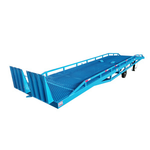 8 Tonnen Container Be-und Entladen über die hydraulische Entlade plattform der Brücken dock lager logistik Boarding Bridge