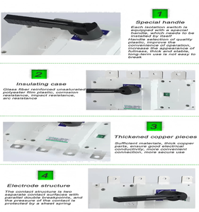 Fabrika doğrudan satış 100A AC İzolatör anahtarı kesme anahtarı üzerinde otomatik değişim - Product Image 2