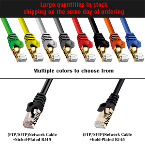 Hochleistungs-LSZH Cat7 S/FTP-Ethernet-RJ45-Netzwerkkabel Patchkabel Abschließbare Sicherheit PVC 1m und 5m Länge UTP-Abschirmung - Product Image 5