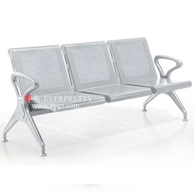 2024 moderno ospite sala d'attesa sedie da ufficio aeroporto sedia in acciaio metallo in attesa sedia per aeroporto e all'aperto
