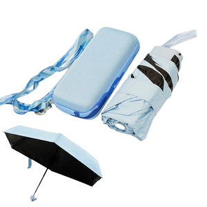 Hot Venda Por Atacado Sun Umbrella UV Pequena Cápsula Mini Bolso <span class=keywords><strong>Manual</strong></span> Mulheres Portáteis 6 Guarda-chuvas Dobráveis