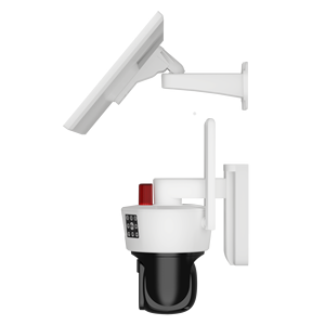 Camara de Seguridad IP65 световая и звуковая сигнализация PIR Humaniod Обнаружение Батареи камера градусов 360 тройной объектив sim-карта Солнечная камера - Product Image 6