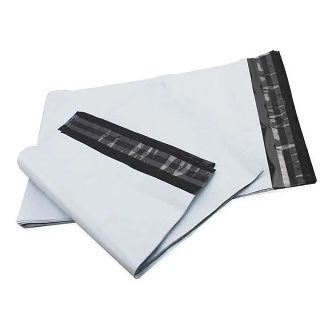 Wholesale custom patterned mailing bags white grey recycle plastic mail envelope poly mailer carrier mailing polymailer bag