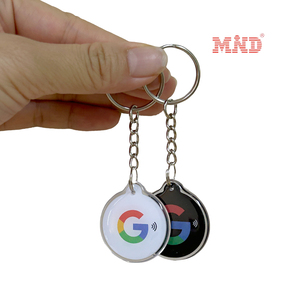 RFID anahtar Chian 13.56MHz özel epoksi anahtarlık NFC NTAG sosyal medya için 213 etiketi NFC anahtarlık - Product Image 6