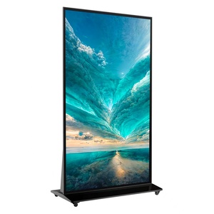 VISIGN dijital tabela LED LCD 75 86 98 inç dijital 4K Wifi android OS medya oynatıcı IR dokunmatik tam ekran reklamlar kiosk totem - Product Image 3