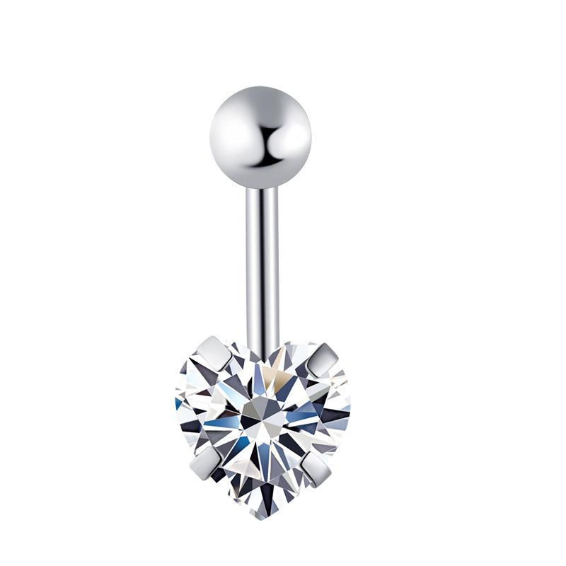 Zirconium en forme de coeur Photosphère - Plaqué Argent