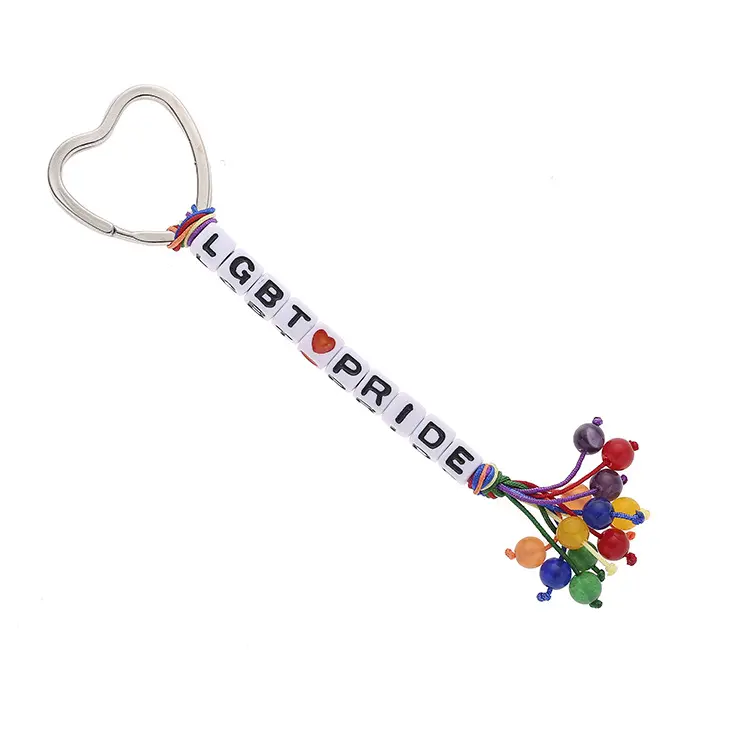 Nieuwe Collectie Gay Lesibian Lgbtq Sleutelhangers Trendy Lgbt Brief Keychain Leuke Creative Hart Rainbow Pride Sleutelhanger Voor Mannen Vrouwen