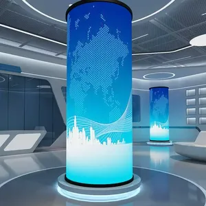 Alta definición 360 curva P1.25 P1.5 P1.8 P2 P2.5 Led pantalla suave Interior Exterior Led Vertical Flexible redondo Panel de pantalla LED - Product Image 1